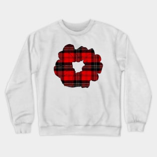 Flannel Scrunchie Crewneck Sweatshirt